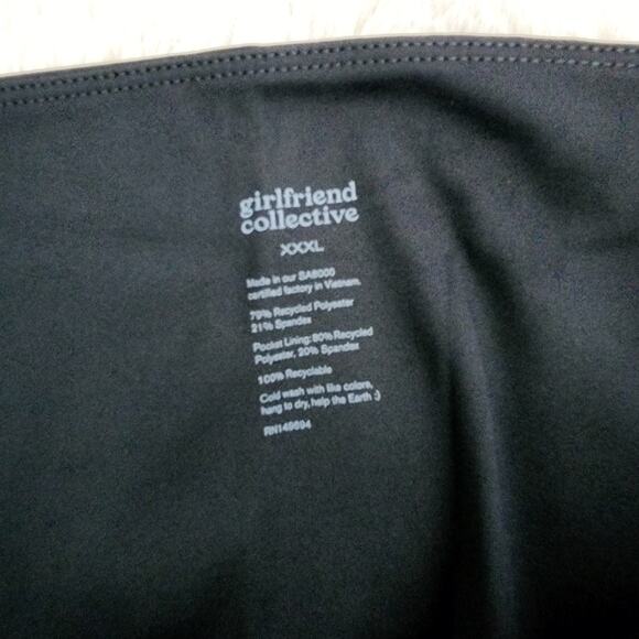 NWT Girlfriend Collective Compressive 7/8 Pocket Legging 3XL Black High Rise - Picture 12 of 12
